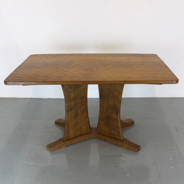 ‘Acornman’ Alan Grainger, Oak / Burr Oak 4’6” Dining Table