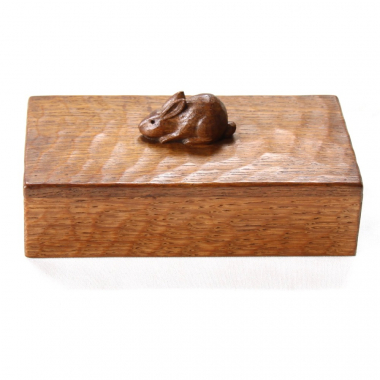 Stan Dodds ‘Rabbitman’ Rare Oak Trinket Box