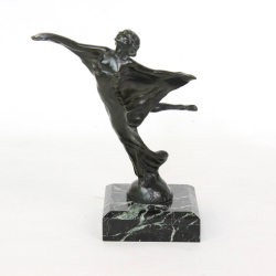 Max le Verrier, Art Deco Bronze Sculpture - Dancer on Point