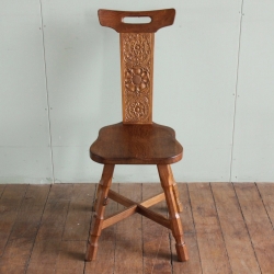 Colin ‘Beaverman’ Almack  Oak Spinning Chair