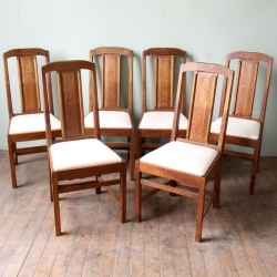 Stanley Webb Davies Set of 6 Oak Dining Chairs