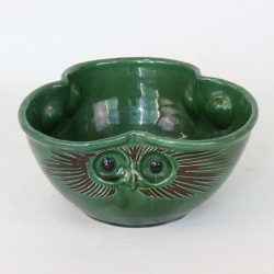 CH Brannam, 8 1/2” Owl Bowl for Liberty and Co