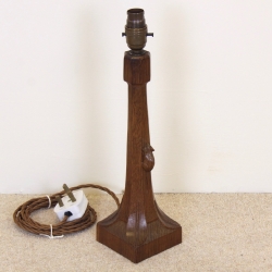 Robert ‘Mouseman’ Thompson 12” Oak Table Lamp