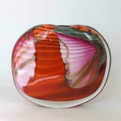 Peter Layton, Large Paradiso Stoneform Studio Glass Vase