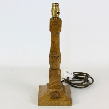 ‘Wrenman’ Bob Hunter, Rare Burr Oak Table Lamp