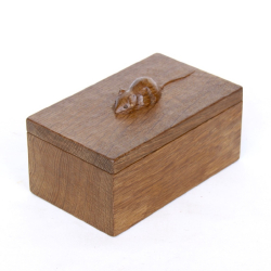 ‘Mouseman’ Robert Thompson, Oak Trinket Box