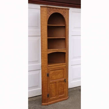 Thomas Whittaker ‘Gnomeman’ Oak Corner Display Cabinet