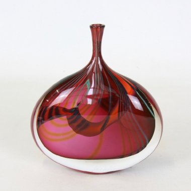 Peter Layton, Paradiso Wide Dropper Studio Glass Vase