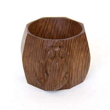 Robert Thompson ‘Mouseman’, Early 1½” Oak Napkin Ring