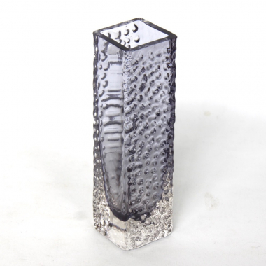 Whitefriars, Lilac Textured Nail Head Vase 8” 9808