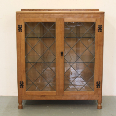 ‘Eagleman’ Albert Jeffray, Oak Glazed Display Cabinet