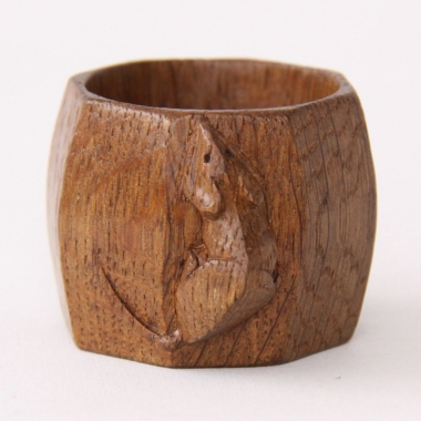 Robert ‘Mouseman’ Thompson, Oak Early 1 1/2” Napkin Ring