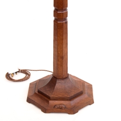 Robert ‛Mouseman’ Thompson Oak Standard Lamp