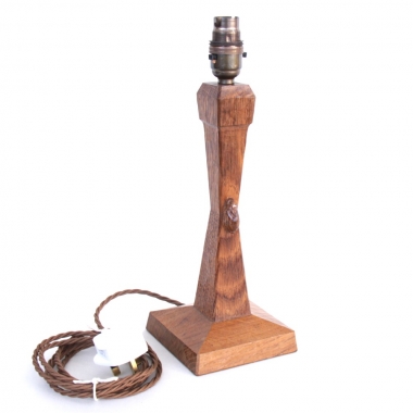 Peter ‘Rabbitman’ Heap Oak Table Lamp