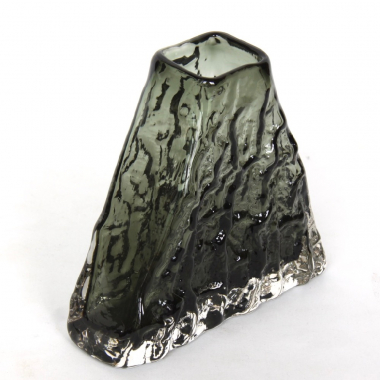 Whitefriars, Willow Pyramid Bark Glass Vase 9674