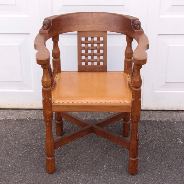 Robert ‘Mouseman’ Thompson Rare Oak Monks Chair