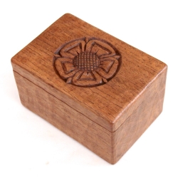 Albert ‘Eagleman’Jeffray Rare Oak Trinket Box