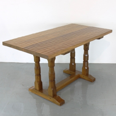 Brian Haw, ex ‘Mouseman’ 4’6” Oak Dining Table