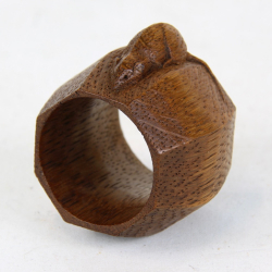 ‘Mouseman’ Robert Thompson, Early Oak Napkin Ring