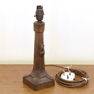 Robert ‘Mouseman’ Thompson 10” Oak Table Lamp