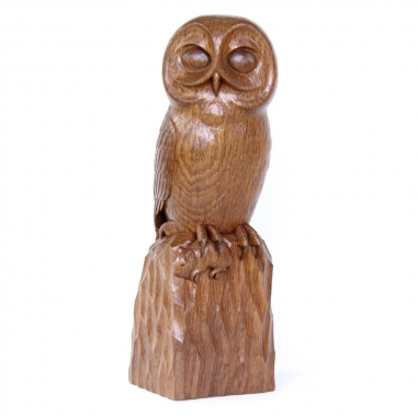 Robert ‘Mouseman’ Thompson Stan Dodds Carved Oak Owl