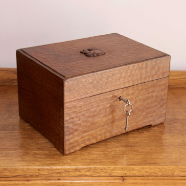 Wilf ‘Squirrelman’ Hutchinson, Bespoke 12” Oak Jewellery / Keepsake Box