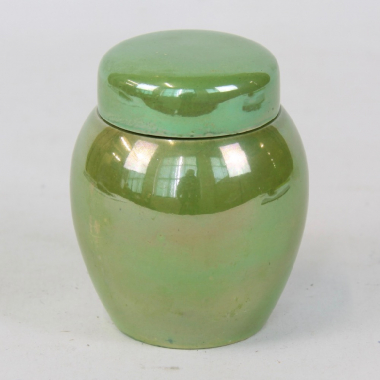 William Moorcroft,  Apple Green Lustre Ginger Jar &amp; Lid for Liberty &amp; Co