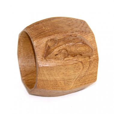 ‘Mouseman’ Robert Thompson, Oak Napkin Ring