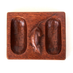 Robert ‘Mouseman’ Thompson Early Oak Double Pin Tray