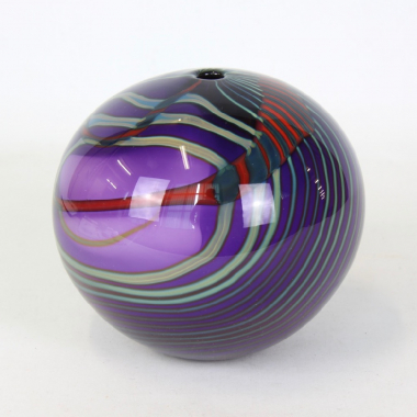 Peter Layton, Paradiso Studio Glass Sphere Vase