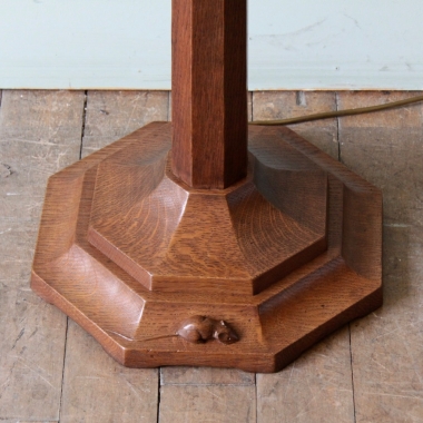 Robert ‘Mouseman’ Thompson Oak Standard Lamp