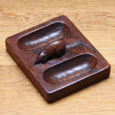 Robert Thompson ‘Mouseman’ Early Oak Double Pin Tray