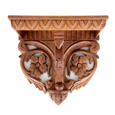 Martin ‘Lizardman’ Dutton Bespoke Carved Oak Display Shelf