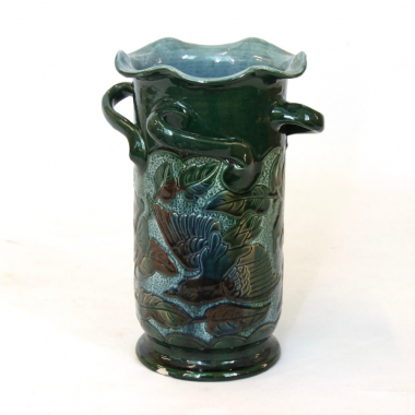 Lauder Pottery, Art Nouveau Cylinder Vase