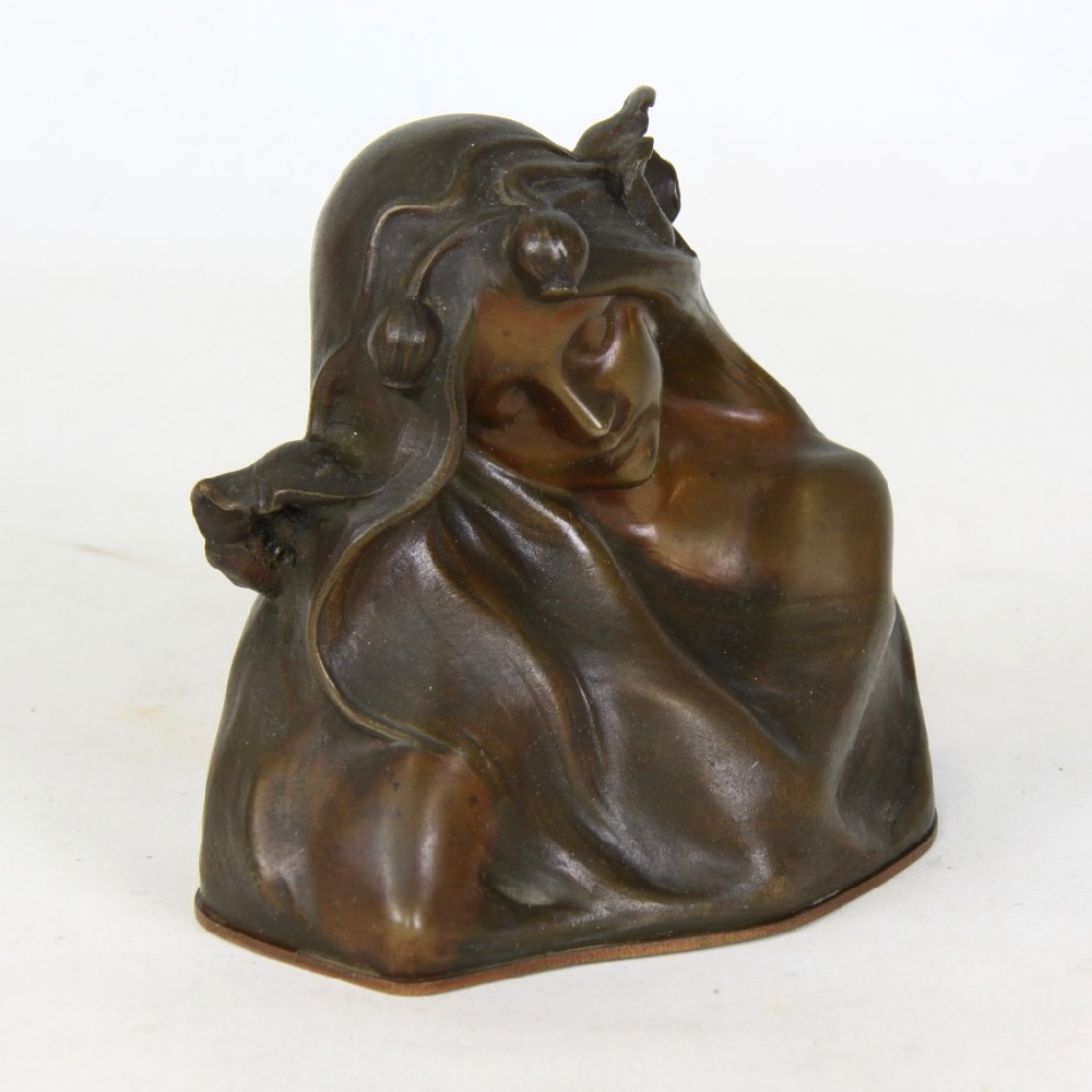 Hans Muller Art Nouveau Bronze Maiden David Siddall Antiques 