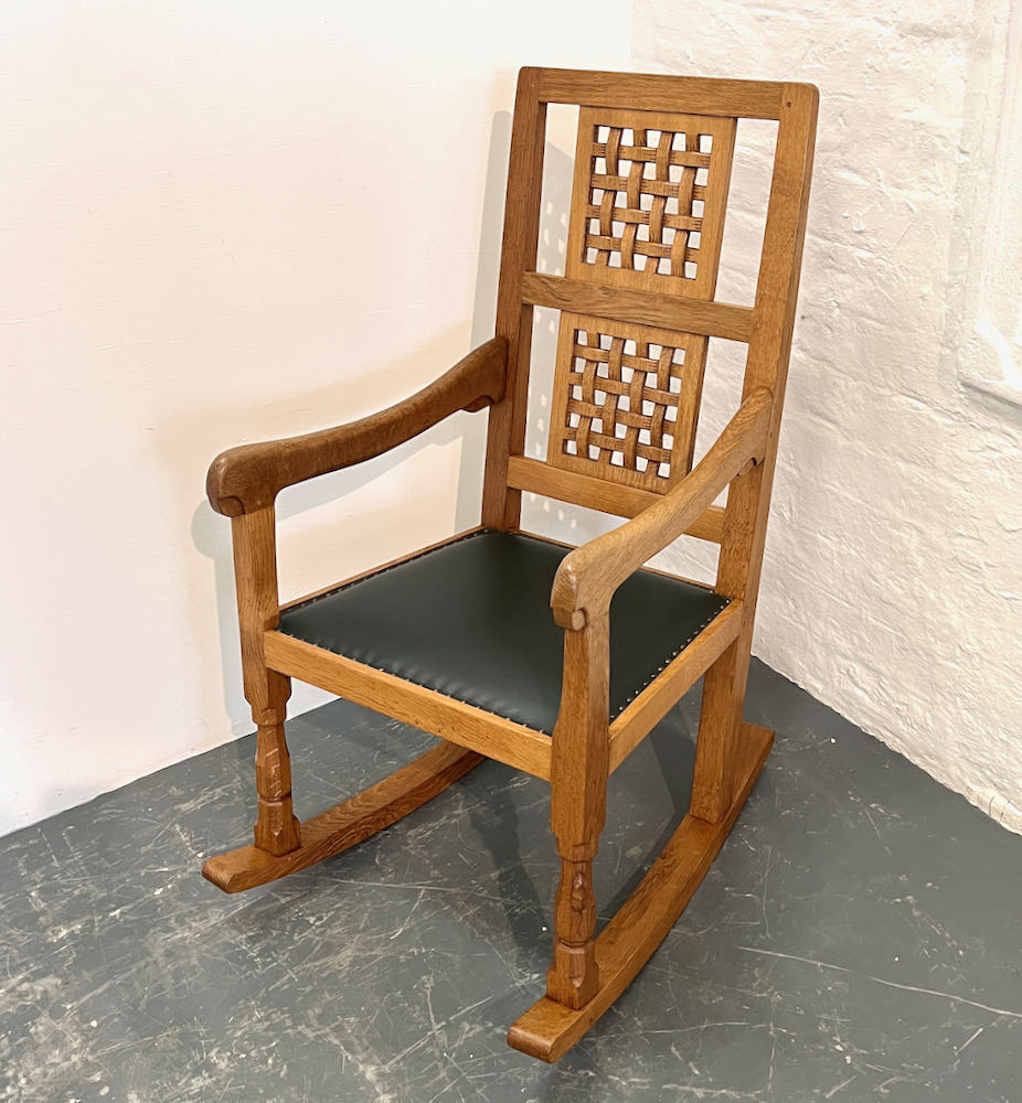 robert mouseman thompson oak rocking chair