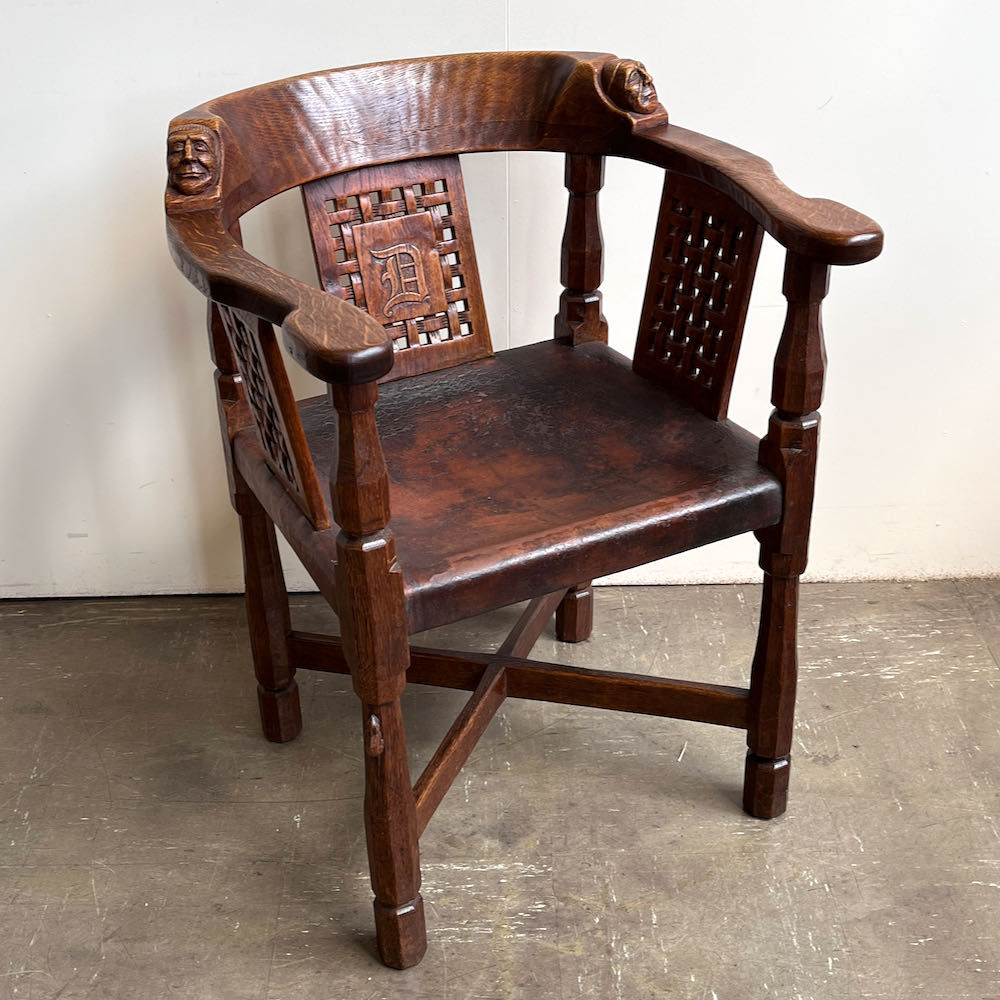 robert mouseman thompson oak monks chair