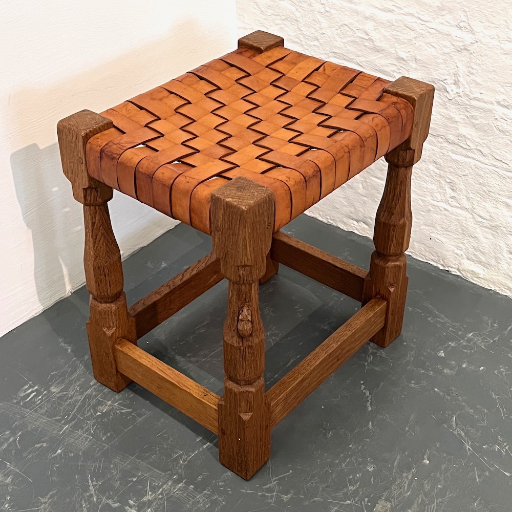 robert thompson mouseman oak stool
