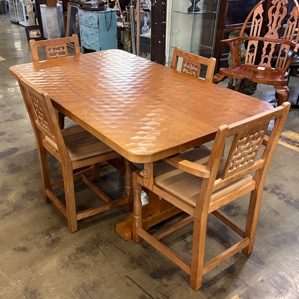 colin beaverman almack oak dining table and chairs
