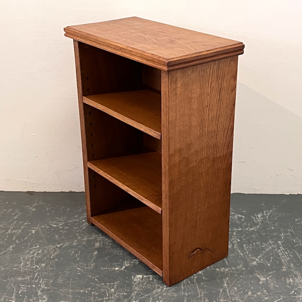 robert mouseman thompson oak bookcase or bedside cabinet