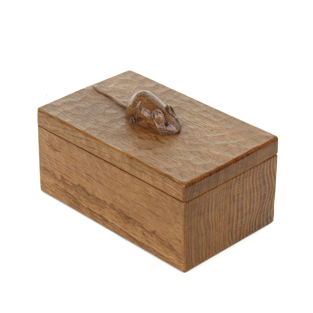 robert mouseman thompson oak trinket box