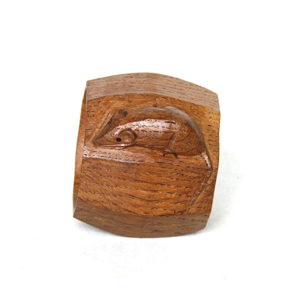 robert mouseman thompson oak napkin ring